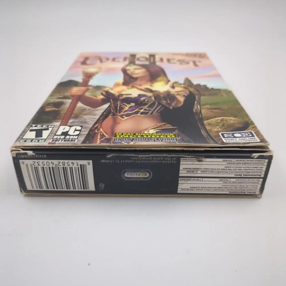 EverQuest II PC DVD-ROM Software Video Game MMO RPG Fantasy Sealed Game Disc